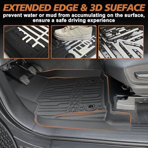 TripleAliners Floor Mats for Tacoma 2024-2026 Double Cab, Manual Trans, Gas - Image 3