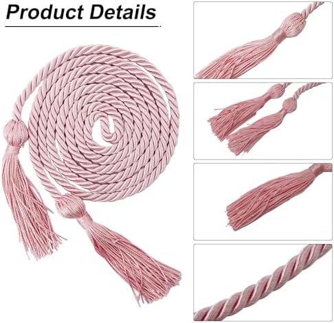 GraduationMall Graduation Honor Cord Polyester 68" Pink - Image 3