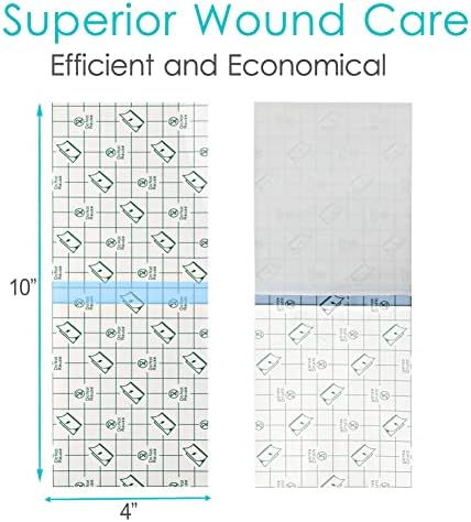 50 Pcs Waterproof Shower Protector | 4x10 Inch Knee Replacement Surgery Bandage Shower Cover Large Wounds Hip Incision Post Knee Surgery Adhesive Dressing Must Haves - Image 4