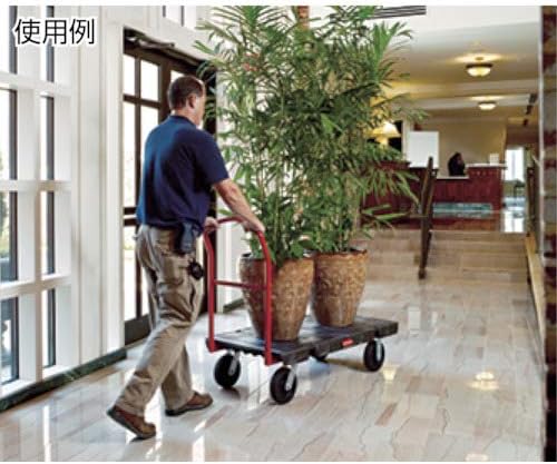 Rubbermaid Commercial Products Heavy Duty Platform Truck, 8" Polyolefin Casters, 2500 lb. Capacity, Black, for Warehouse/Garage/Cleaning/Manufacturing - Image 2