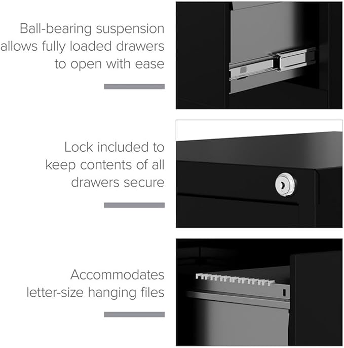 CommClad 4-Drawer Letter-Size Vertical File Cabinet - Image 9