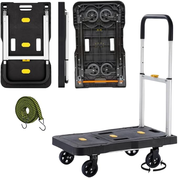Upgrade Heavy Duty Folding Dolly Cart by Weonlysellbestproducts