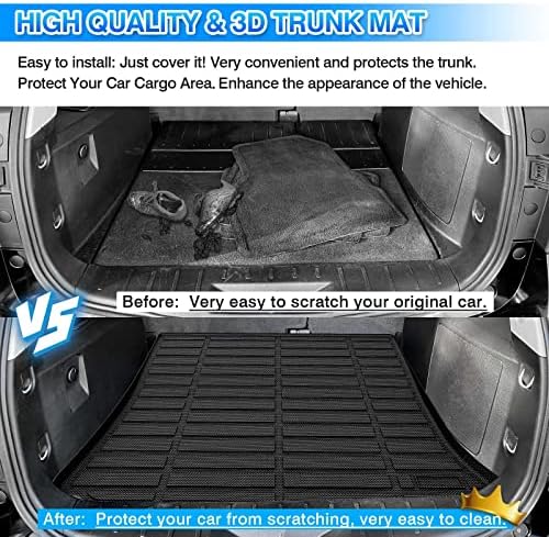 Cartist Custom Fit for Cargo Liner 2010-2017 Chevy Equinox/GMC Terrain All Weather Anti-Slip Rear Trunk Mat TPE Waterproof - Image 6
