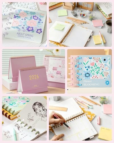 MAKEASY Spiral Cinch Binding Machine - Punches 30 Sheets - 2 in 1 Wire & Disc - Portable Book Binding Kit for DIY Booklets, Journals, Planners & Scrapbooks, Includes Starter Accessories - Image 6