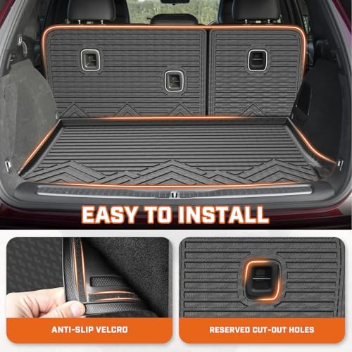 Mixsuper Floor Mat & Cargo Liner for 2022-2026 Jeep Grand Cherokee 5-Seater(WL Include 4xe, Not WK2 or WL75),All Weather TPE Floor Mats Protection for Cherokee Accessories,Full Set Anti-Slip Car Mats - Image 4