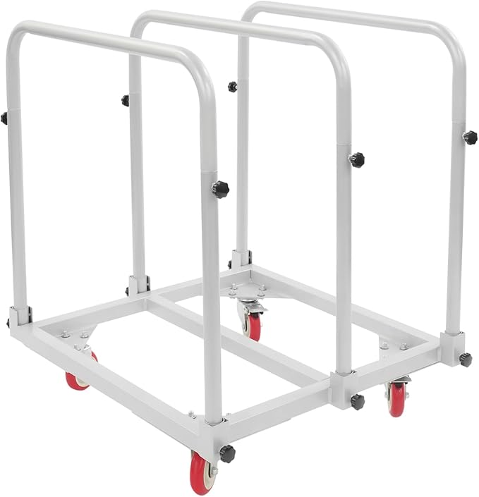 Steel Panel Truck, 1400lbs Heavy Duty Lumber Drywall Dolly Cart - Image 6