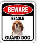BEWARE BEAGLE GUARD DOG Aluminum Composite Outdoor Sign 20" x24" Metal Security Notice for Yard, Fence, Porch, Property, and Business – No Trespassing, Warning, Attack Dogs, Protection by WorkHouseSigns