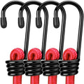WORKPRO 24" Bungee Cords with Hooks, 4 Pack Heavy Duty Outdoor Bungee Strap by WORKPRO