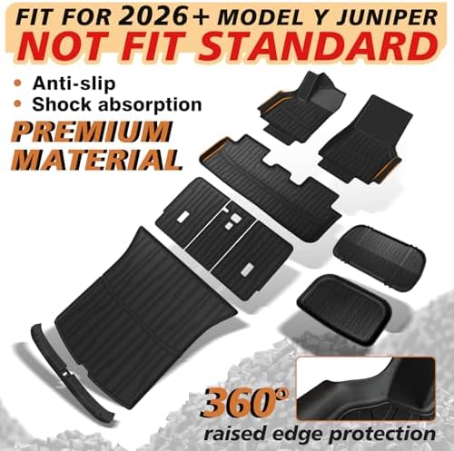 TripleAliners 10PCS Floor Mats Full Set for 2025 2026 Tesla Model Y Juniper - Image 2