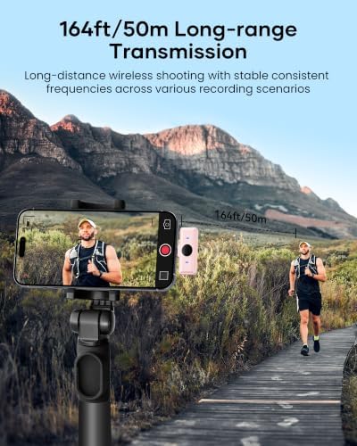 KUKIHO Wireless Lavalier Microphone for iPhone iPad Android with Charging Case 80h Battery Life, Noise Cancellation, 164ft Range Plug-Play Clip On Lapel Mic for YouTube, Video Recording, Vlog (Pink) - Image 5
