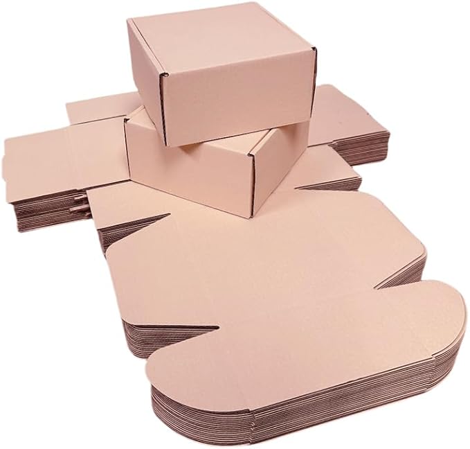 10 Pcs 9.8 x 9.8 x 4 inches Large Size Corrugated Cardboard Gift Boxes - Image 4