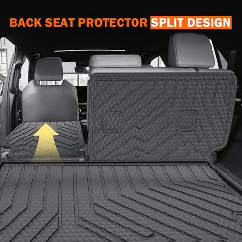 KUST Trunk Cargo Mat for 2025-2026 Toyota 4Runner Gas Accessories 5 Seats Only (Not for Hybrid or 7-Seats), Rear Cargo Liner with Back Seat Protector, TPE Rubber, Raised Edge, All Weather Protection - Image 6