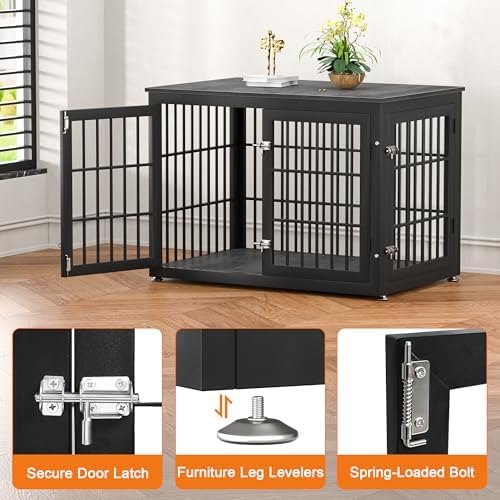 rehomerance 38" Heavy Duty Dog Crate Furniture for Large and Medium Dogs - Image 3