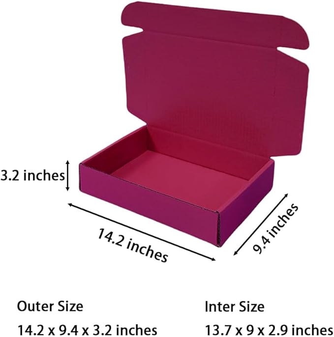 20 Pcs 14.2 x 9.4 x 3.2 inches Shipping Boxes - Image 2