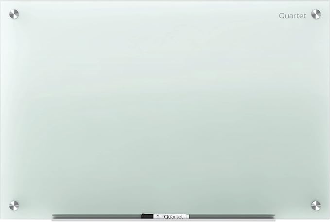 Quartet Glass Whiteboard, Non-Magnetic Dry Erase White Board, Frosted White - Image 2