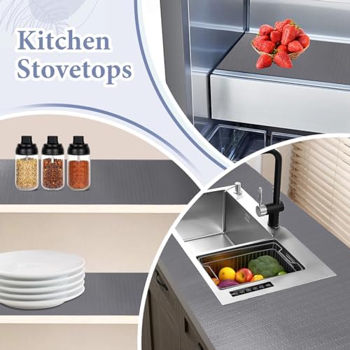 Drawer and Shelf Liner for Kitchen Cabinet: 17 in X 30 Ft Non Slip - Image 6
