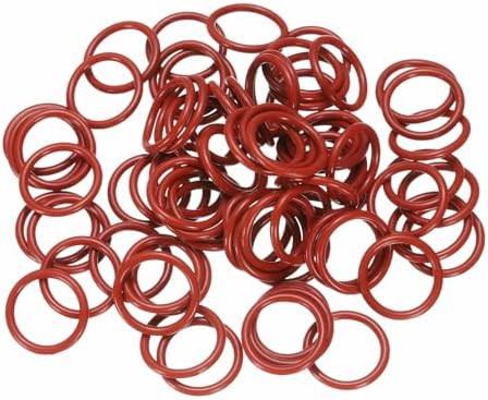 100pcs Silicone O-Ring 16.1x12.5x1.8mm Metric Sealing Gasket by Unknown