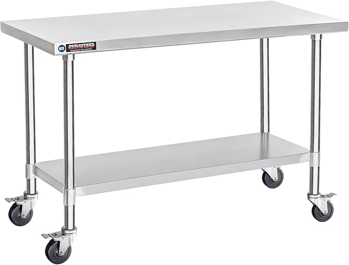 DuraSteel 30x60 NSF Stainless Steel Cart Work Table by DuraSteel