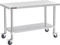 DuraSteel 30x60 NSF Stainless Steel Cart Work Table by DuraSteel