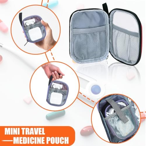GDNasist Medicine Storage Bag, Medical Bag Pill Bottle Organizer Empty - Image 4