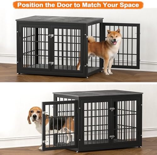 rehomerance 38" Heavy Duty Dog Crate Furniture for Large and Medium Dogs - Image 4