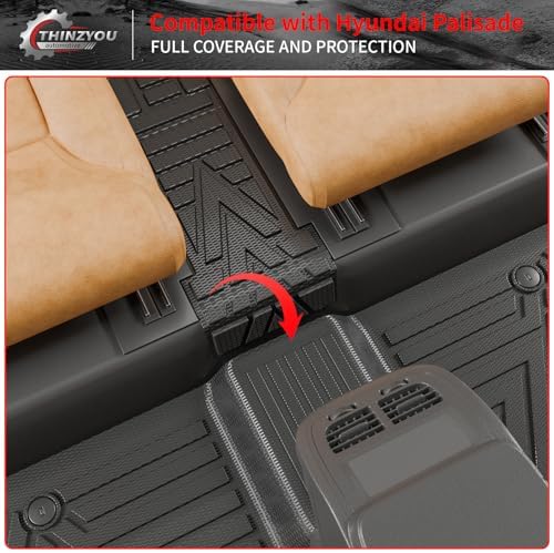 Floor Mats Set for 2020-2025 Hyundai Palisade 7 & 8 Seats - Image 3