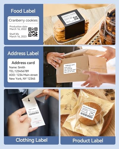 NIIMBOT Thermal Label Maker Paper 50×30 mm 230 Labels/Roll White 3Packs, for B1 B21 B31 B3S K3 Label Maker - Image 5
