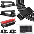 50 PCS Black Cable Clips - Large Cord Organizers for Under Desk Cable Wire Management, Adhesive Holder Clips for Multiple Cord Management by TidyHelper