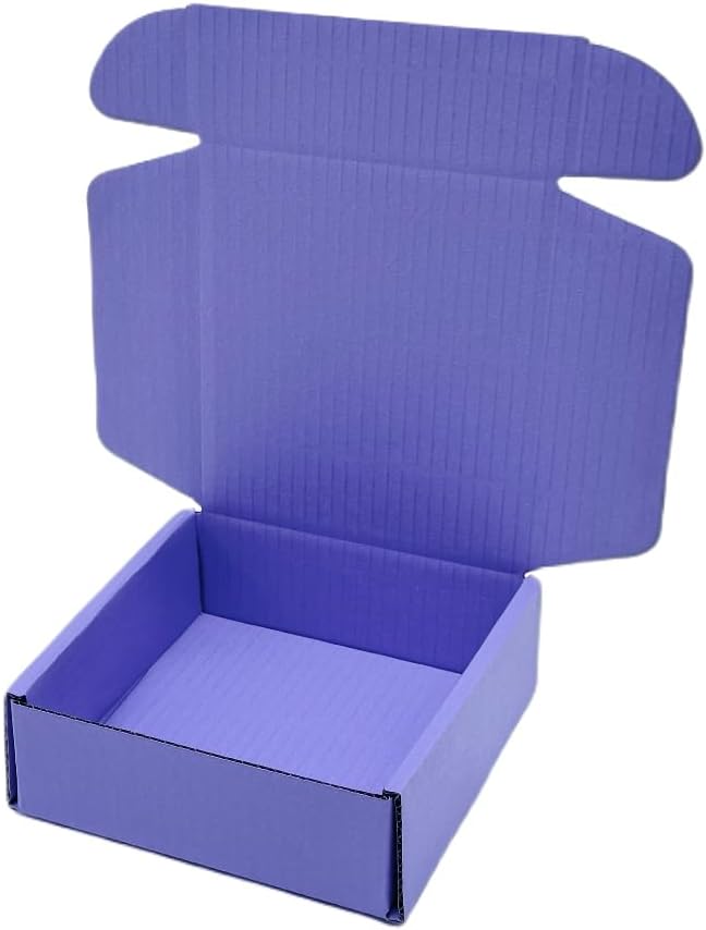 15 Pcs 4.7 x 4.7 x 1.6 Inches Mini Size Corrugated Cardboard Gift Boxes - Image 5