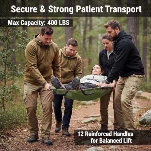 Portable Gurney Stretcher for Patient & Large Dog Rescue, 400 lbs - Image 2