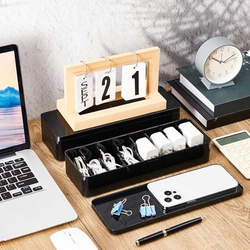 Tatuo Cord Organizer Box with Lid, Black, 1 Pack - Image 6