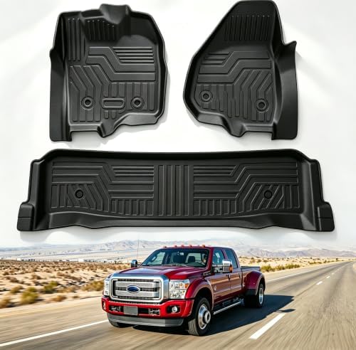 Mixsuper Floor mat for Ford F250 F350 F450 Super Duty Crew Cab 2012-2016 by Mixsuper