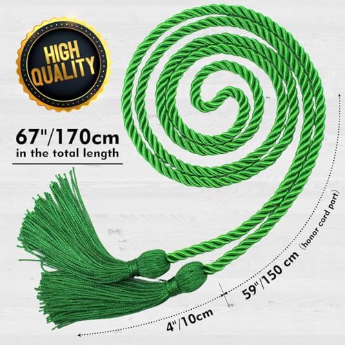 Graduation Cords Green Cords for Graduation 2026 Graduation Honor Cords (Green) - Image 2