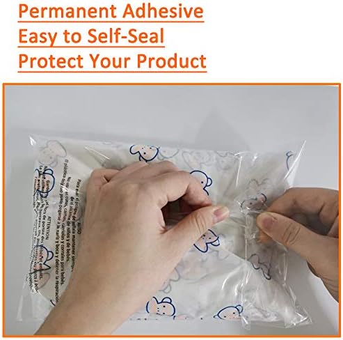Belinlen 300 Count 6x9 Inch Self Seal Clear Poly Bags - Image 4