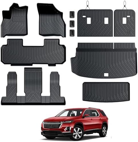 Floor Mats for 2018-2023 Chevy Traverse 7-Seat Accessories by GALVAGNITE