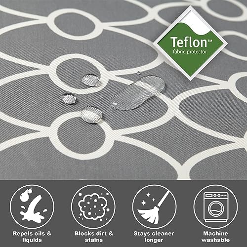 MidWest Homes for Pets Medium Dog Crate Cover With Teflon Fabric Protector, Poly-Cotton Privacy Kennel Cover Fits Most 30-inch Crates, Gray Designer Print, Washable, Reduces Barking - Image 5