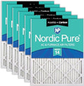 Nordic Pure 18x20x1 Pleated MERV 14 Plus Carbon Air Filters 6 Pack by NordicPure