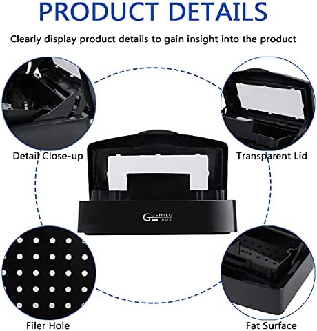 nail art tools sterilizer box for nail tools, tweezers, hair salon, spa and trimmer manicure equipment (1 piece, black) - Image 2
