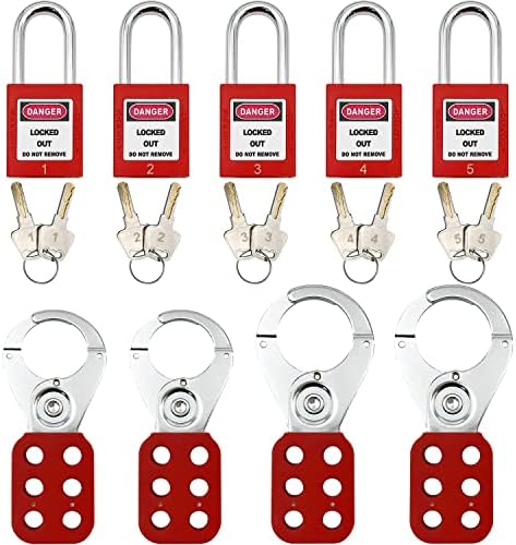 Lockout Tagout Kit - Clamp-On Circuit Breaker Lockout, Group Lockout Hasps, Lockout Tag, Universal Multi- Pole Breaker with Tool Box - Image 2