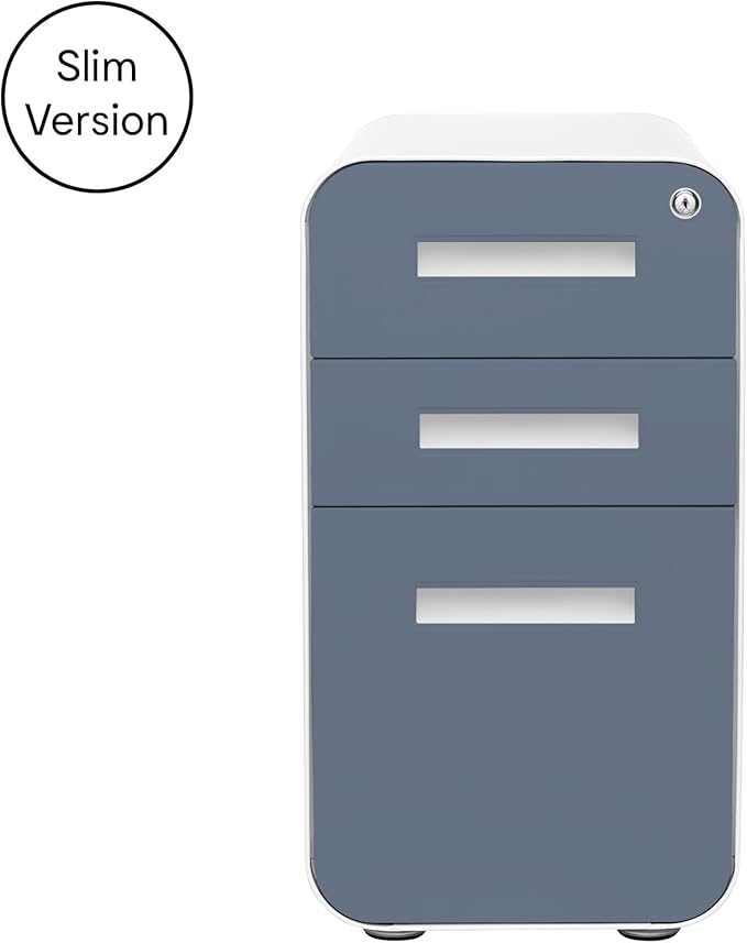 Laura Davidson Furniture Stockpile Slim 3-Drawer Mobile File Cabinet - Image 4