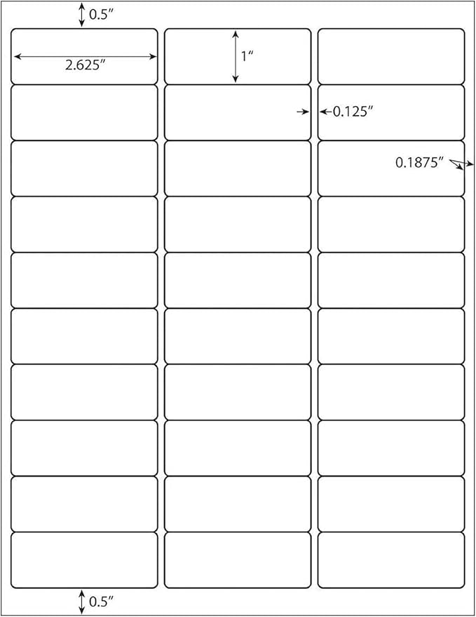 Coopaty 1" x 2-5/8" Shipping Labels, 3000 Labels - Image 7