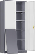 Incbruce 72” Metal Storage Cabinet, Garage Cabinets and Storage System by Incbruce