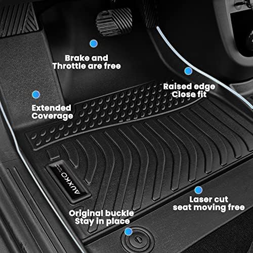 AUXKO All Weather Floor Mats for Toyota Camry Hybrid 2018-2024 - Image 5