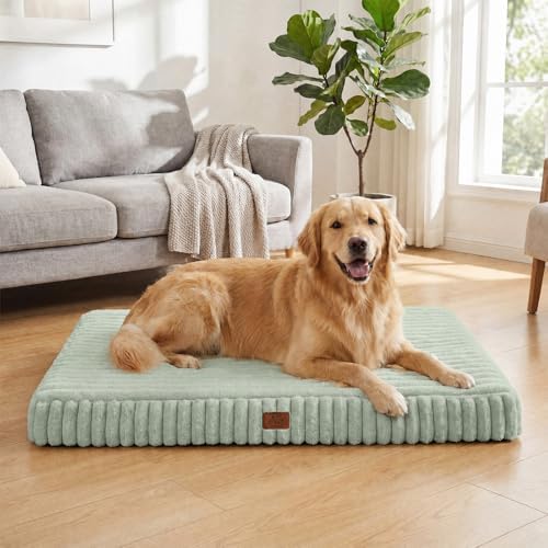 Orthopedic Dog Bed for Large Dog, Waterproof Washable Pet Bed for Crate by DOPEDIO