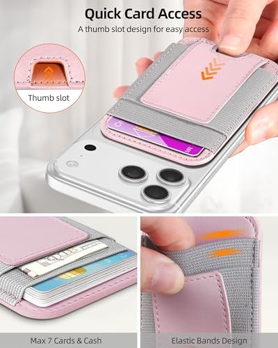 Upgraded for Magsafe Wallet, 7 Card Holder, RFID Blocking, Strongest Magnet - Image 4