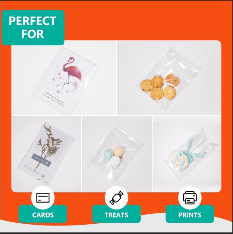 iMailer 500 Pcs 11" x 14" Clear Cellophane Bags - Image 5