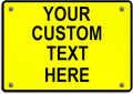 Aluminum Weatherproof Metal Sign Multiple Sizes Custom Personalized Text Here by Unknown