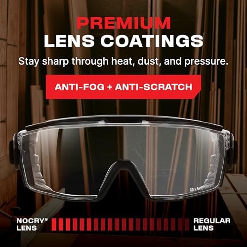 NoCry Anti-Fog Safety Goggles Over Glasses For Men & Women With Soft Gasket - Image 5