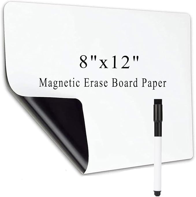 Small Magnetic Dry Erase Board Sheet by Betorcy