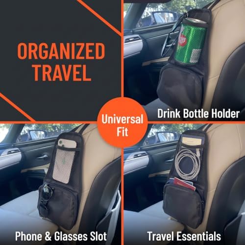 Car Seat Side Organizer, Mesh Net Storage Pocket - Image 5
